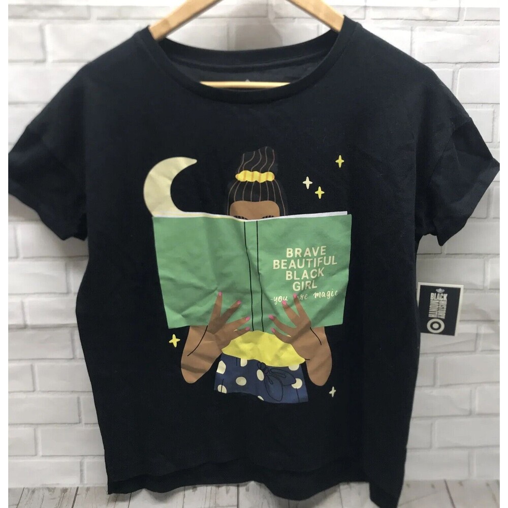 Well Worn Girls Tee Shirt Size XL 14-16 Black History Month Beautiful Black Girl